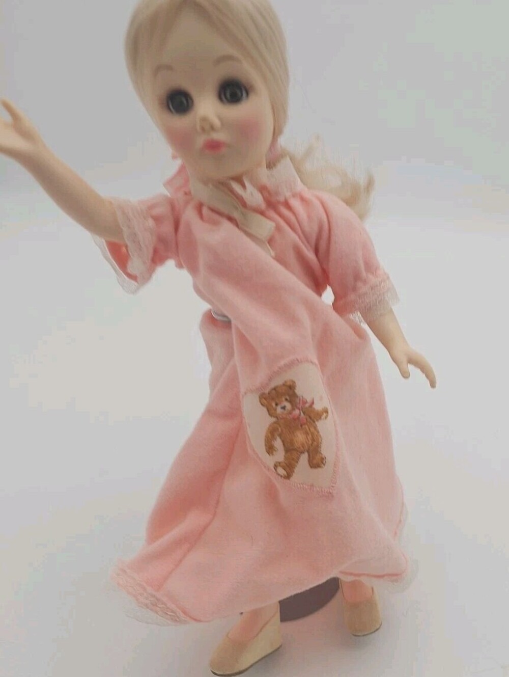 Vintage 1976 Effanbee Doll 11" #1176 Blonde Hair Green Eyes